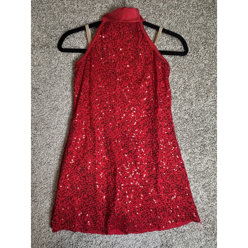 Weissman 11077 Large Child 14 Red Sequin Dance Dress Costume LC